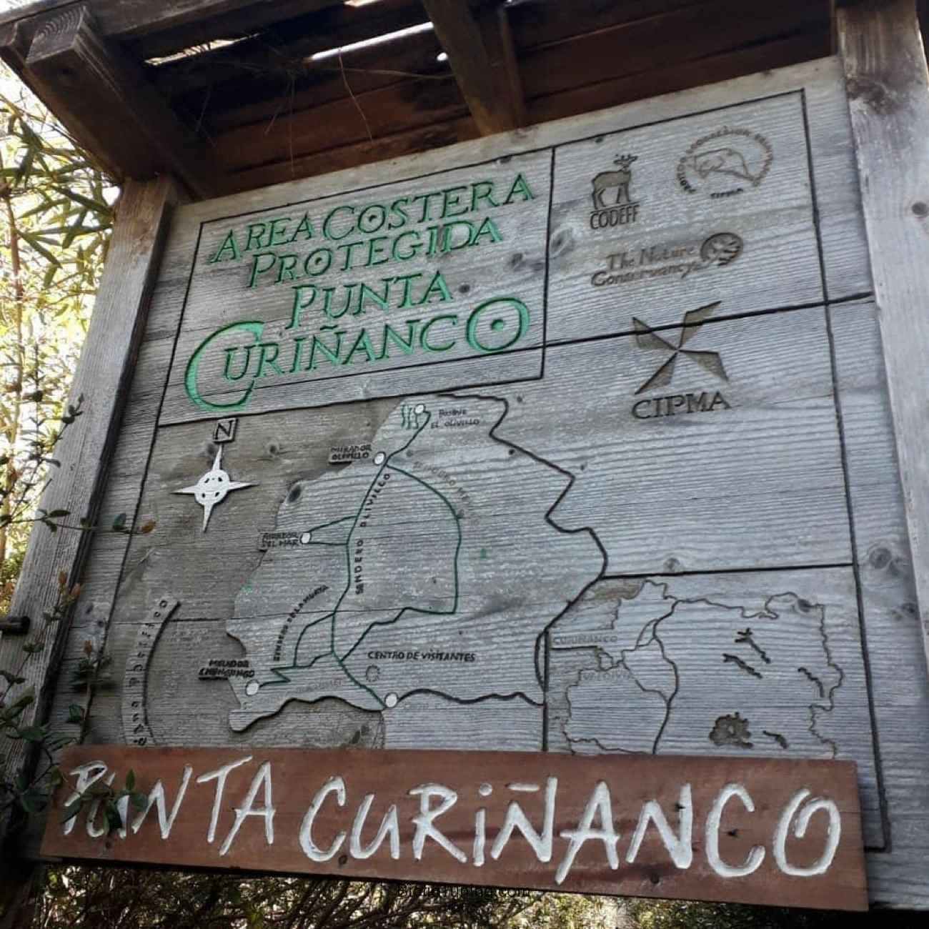 Cartel Reserva Punta Curiñanco